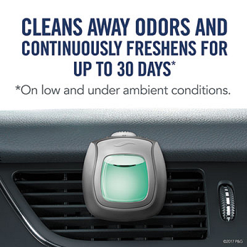 Febreze CAR AIR FRESHENER, FRESH WATER, 2 ML CLIP, 8/CARTON (74593)