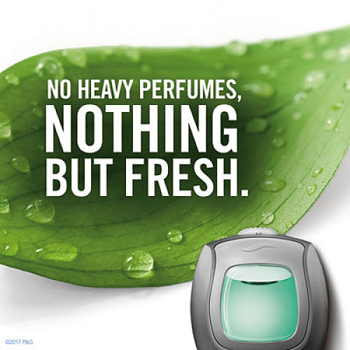 Febreze CAR AIR FRESHENER, FRESH WATER, 2 ML CLIP, 8/CARTON (74593)