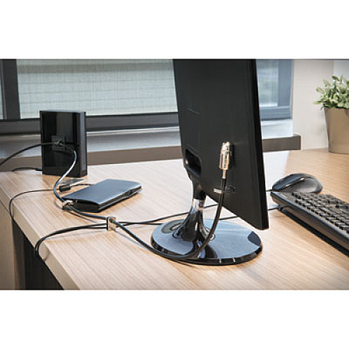 Kensington Desktop and Peripherals Locking Kit 2.0, 8ft Carbon Steel Cable (64424)