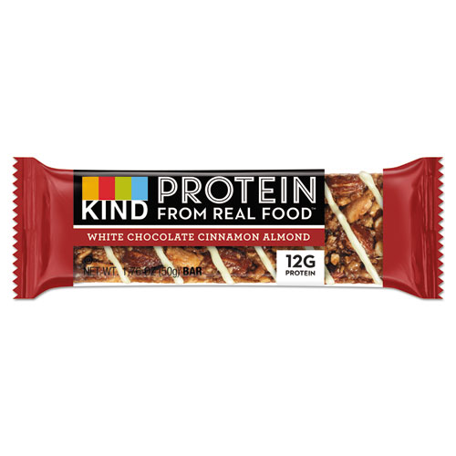 KIND PROTEIN BARS, WHITE CHOCOLATE CINNAMON ALMOND, 1.76 OZ, 12/PACK (26031)