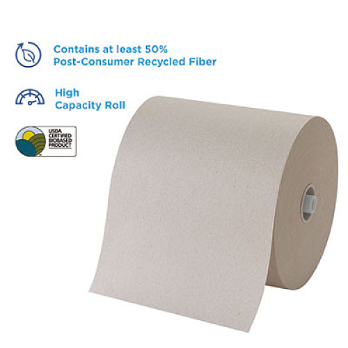 Georgia Pacific Professional Pacific Blue Ultra Paper Towels, 1-Ply, 7.87" x 1,150 ft, Natural, 3 Rolls/Carton (26496)