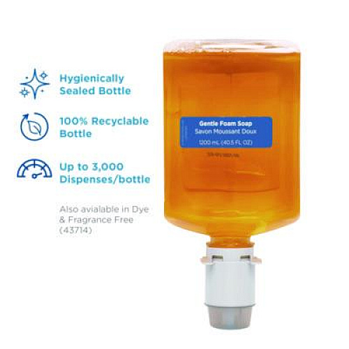 Georgia Pacific Professional Pacific Blue Ultra Foam Soap Manual Dispenser Refill, Pacific Citrus Scent, 1,200 mL, 4/Carton (43715)