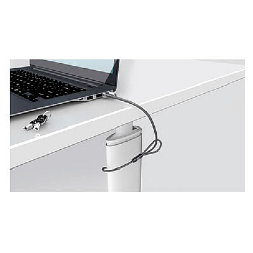 Kensington MicroSaver 2.0 Keyed Laptop Lock, 6 ft Steel Cable, Silver, 2 Keys (65020)