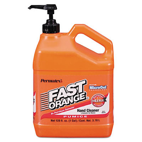 FAST ORANGE Pumice Hand Cleaner, Citrus Scent, 1 gal Dispenser, 4/Carton (25219CT)