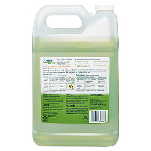 Green Works Manual Pot And Pan Dishwashing Liquid, 128 Oz Bottle, 4/carton (30388CT)