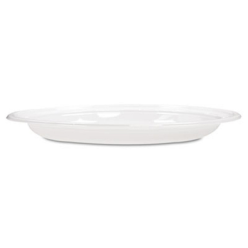 Dart Famous Service Impact Plastic Dinnerware, Plate, 10.25" dia, White, 500/Carton (10PWF)