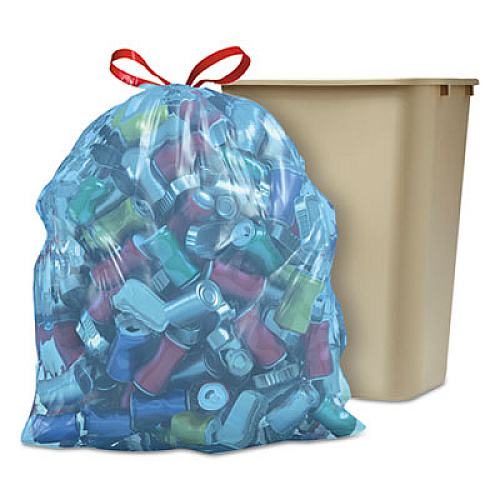 Glad Tall Kitchen Blue Recycling Bags, 13 gal, 0.9 mil, Blue, 180/Carton (78542)
