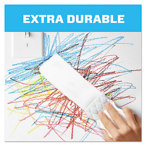 Mr. Clean Magic Eraser Extra Durable, 4.6 x 2.4, 0.7" Thick, White, 4/Box (82038)