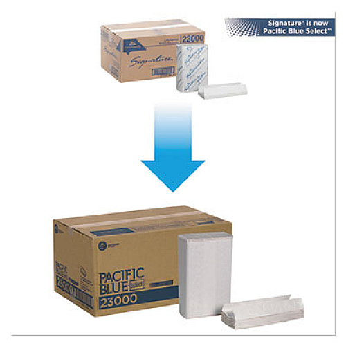 Georgia Pacific Professional Pacific Blue Select C-Fold Paper Towels, 2-Ply, 10.1 x 12.7, White, 120/Pack, 12 Packs/Carton (23000)