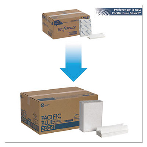 Georgia Pacific Professional Pacific Blue Select C-Fold Paper Towel, 1-Ply, 10.1 x 10.1, White, 200/Pack, 12 Packs/Carton (20241)