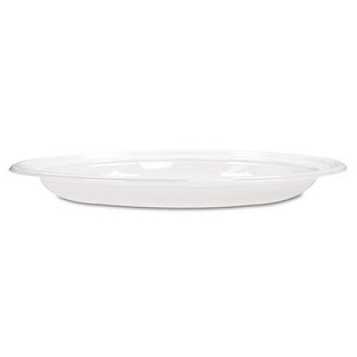 Dart Famous Service Plastic Dinnerware, Plate, 9", White, 125/Pack, 4 Packs/Carton (9PWF)