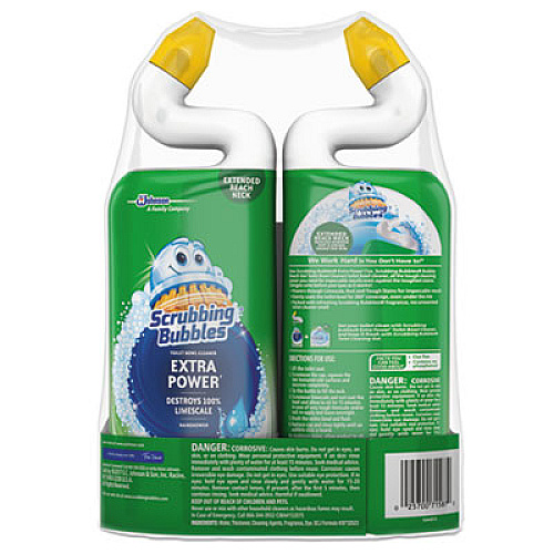 Scrubbing Bubbles EXTRA POWER TOILET BOWL CLEANER, RAINSHOWER, 24 OZ BOTTLE, 2/PK, 6 PACKS/CARTON (696208)