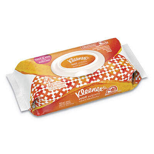 Kleenex 47782 Wet Wipes Germ Removal for Hands and Face