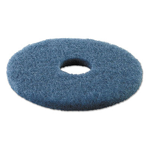 Boardwalk Scrubbing Floor Pads, 19" Diameter, Blue, 5/Carton (BWK4019BLU)