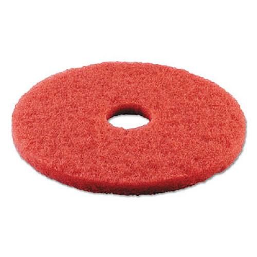 Boardwalk Buffing Floor Pads, 22" Diameter, Red, 5/Carton (BWK4022RED)