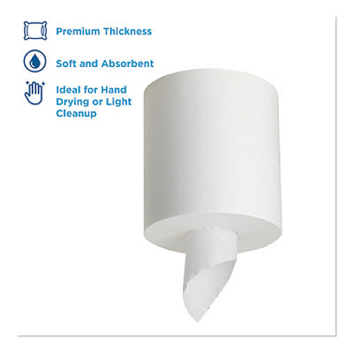 Georgia Pacific Professional SofPull CenterPull Perforated Paper Towels, 1-Ply, 7.8 x 15, White, 320/Roll, 6 Rolls/Carton (28124)