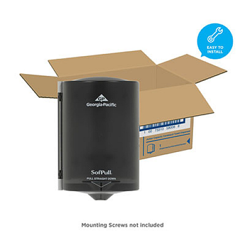 Georgia Pacific Professional Junior C-Pull Towel Dispenser, 7.13 x 6.69 x 10.75, Translucent Smoke (58008)