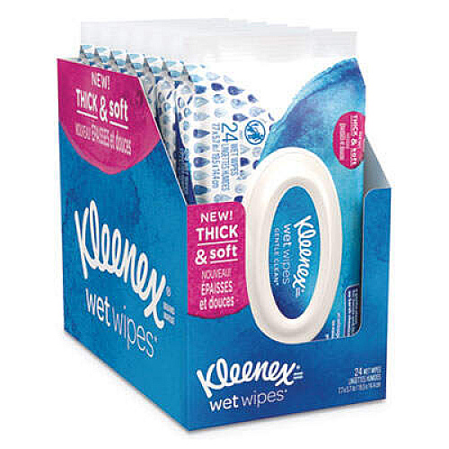 Kleenex 48577CT Wet Wipes Gentle Clean for Hands and Face