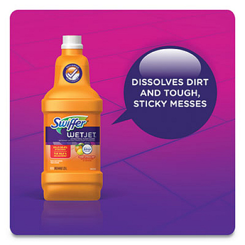 Swiffer WetJet System Cleaning-Solution Refill, Citrus Scent, 1.25 L Bottle (77812EA)