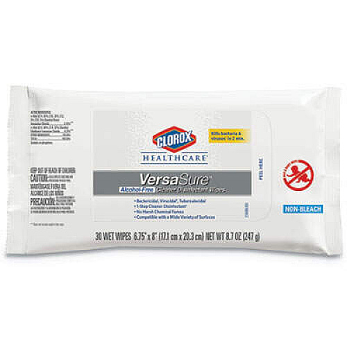 Clorox Healthcare 31760 VersaSure Cleaner Disinfectant Wipes