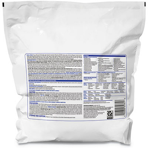 Clorox Healthcare VersaSure Cleaner Disinfectant Wipes, 1-Ply, 12" x 12", White, 110 Towels/Pouch (31761EA)