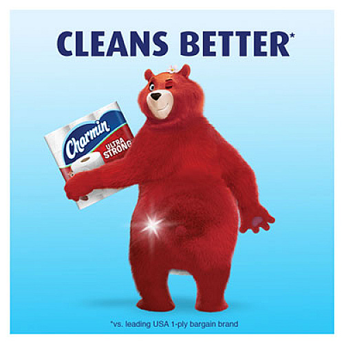 Charmin Ultra Strong Bathroom Tissue, Septic Safe, 2-Ply, White, 264 Sheet/Roll, 12/Pack, 4 Packs/Carton (61071)