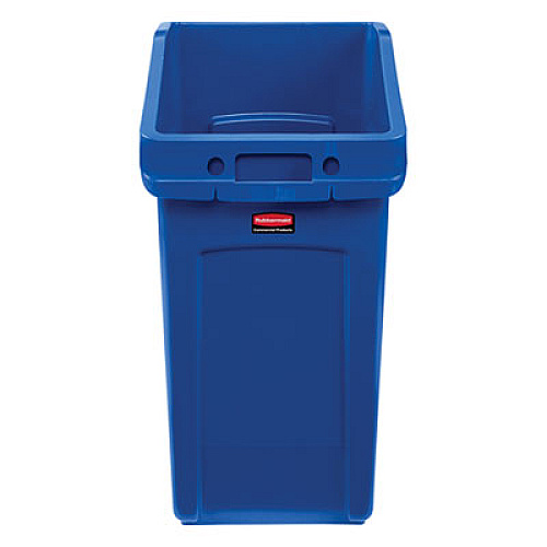 Rubbermaid Commercial Slim Jim Under-Counter Container, 23 gal, Polyethylene, Blue (2026725)