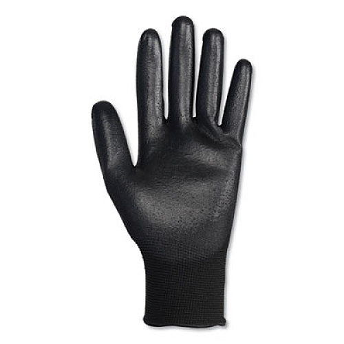 KleenGuard G40 Polyurethane Coated Gloves, EN388: 3131X, 10" Long, Small, Black, 60 Pairs/Carton (13837)