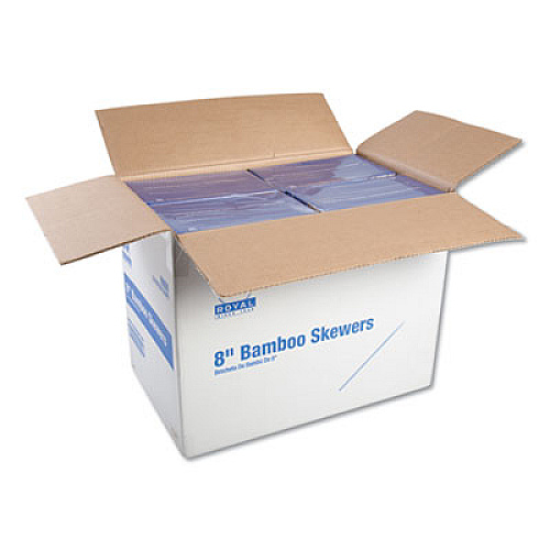 AmerCareRoyal Bamboo Skewer, Cream, 8", 19200/Carton (R808)