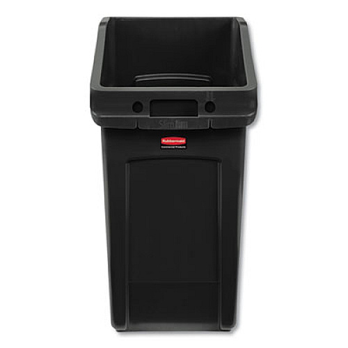 Rubbermaid Commercial Slim Jim Under-Counter Container, 23 gal, Polyethylene, Black (2026722)