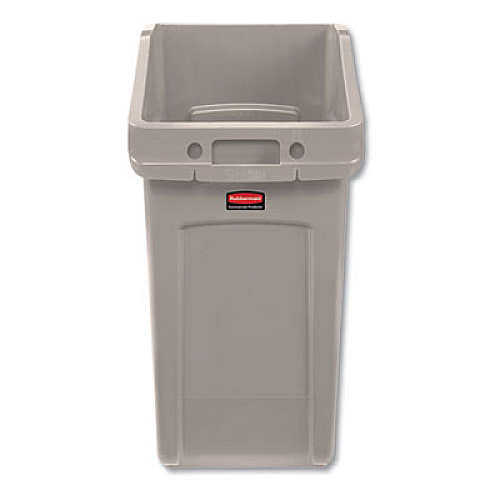 Rubbermaid Commercial SLIM JIM UNDER-COUNTER CONTAINER, 23 GAL, POLYETHYLENE, BEIGE (2026724)