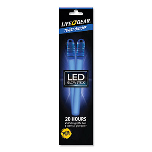 Life+Gear LED REUSABLE GLOW STICK, 3 AG13 BATTERIES (INCLUDED), ASSORTED (LG1160222SA3)