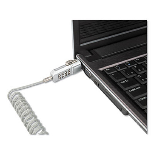 Innovera Compact Combination Laptop Lock, 6 ft Steel Cable (64670)