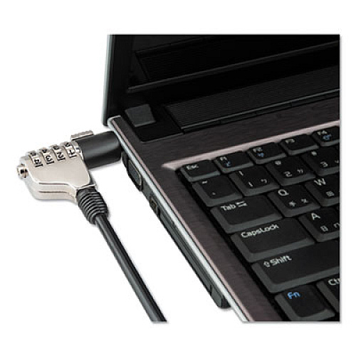 Innovera Combination Laptop Lock, 6 ft Steel Cable (64673)