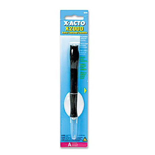 X-ACTO X2000 No-Roll Rubber Barrel Knife with #11 Replaceable Blade and Safety Cap (X3724)