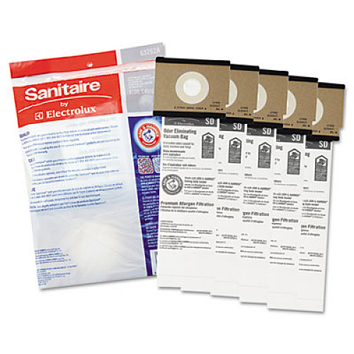 Sanitaire SD Premium Allergen Vacuum Bags for SC9100 Series, 5/Pack (63262B10)