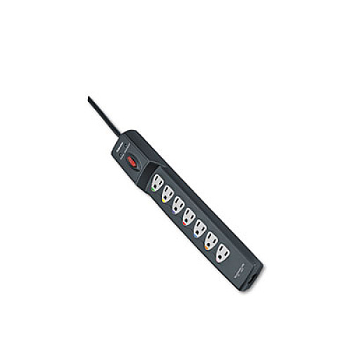 Fellowes Power Guard Surge Protector, 7 Outlets, 12 ft Cord, 1600 Joules, Gray (99111)