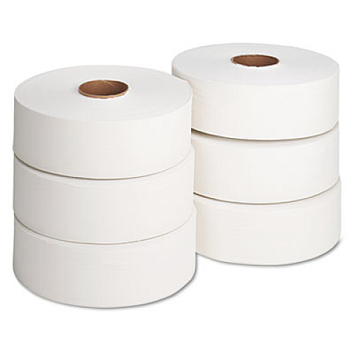 Georgia Pacific Professional Jumbo Roll Bath Tissue, Septic Safe, 2 Ply, White, 2000 ft, 6 Rolls/Carton (13102)