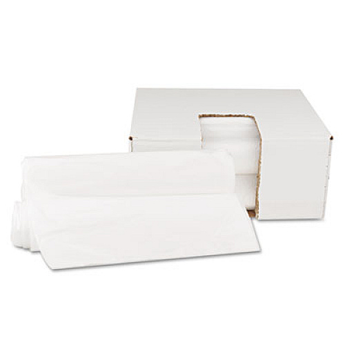 GEN High Density Can Liners, 10 gal, 6 microns, 24" x 23", Natural, 1,000/Carton (GEN242306)