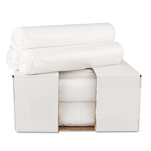 GEN High Density Can Liners, 10 gal, 6 microns, 24" x 23", Natural, 1,000/Carton (GEN242306)