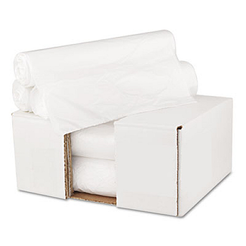 GEN High Density Can Liners, 10 gal, 6 microns, 24" x 23", Natural, 1,000/Carton (GEN242306)