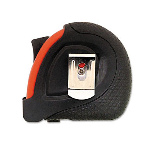 Great Neck Sheffield Extramark Tape Measure, Red With Black Rubber Grip, 1" X 25 Ft (58652)