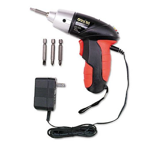 Great Neck 4.8v Cordless Screwdriver, 4 Bits, 200rpm (80129)