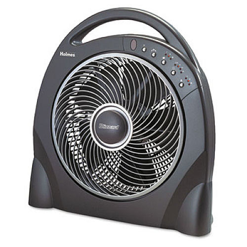 Holmes 12" Oscillating Floor Fan w/Remote, Breeze Modes, 8hr Timer (HAPF624RUC)