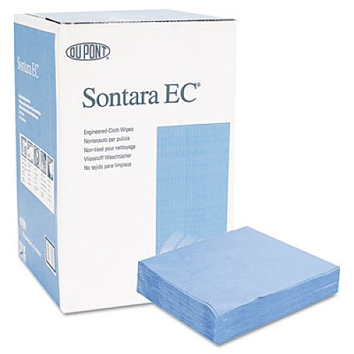 HOSPECO DuPont Sontara EC Engineered Cloths, 12 x 12, Blue, 100/Pack, 10 Packs/Carton (PR811)