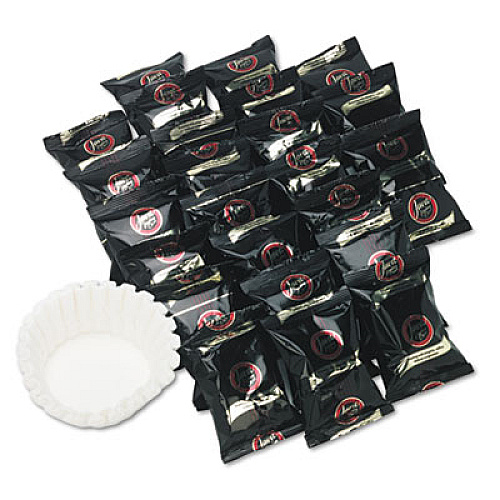 Distant Lands Coffee Coffee Portion Packs, 1.5oz Packs, French Roast, 42/Carton (308042)