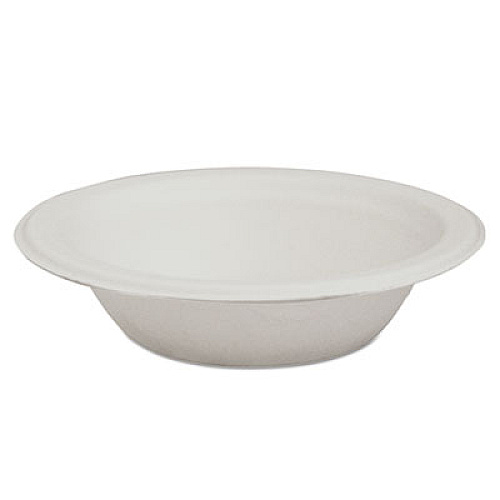 Eco-Products Renewable and Compostable Sugarcane Bowls, 12 oz, Natural White, 50/Pack, 20 Packs/Carton (EPBL12)