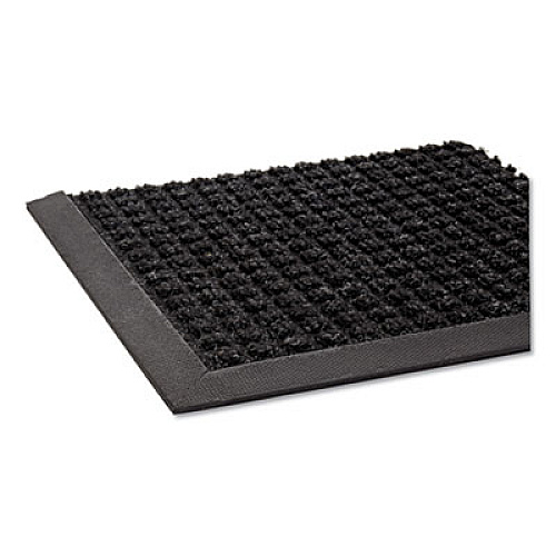 Crown Super-Soaker Wiper/Scraper Mat with Gripper Bottom, Rectangular, Charcoal Gray Loop Pile Surface, 36" x 10 ft (SSR310CH)