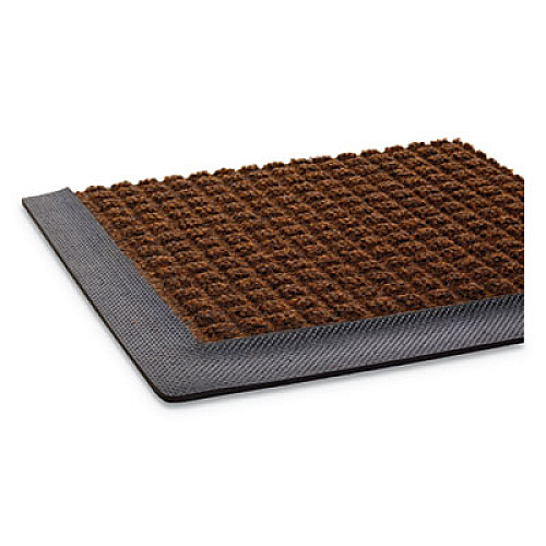 Crown Super-Soaker Wiper Mat with Gripper Bottom, Polypropylene, 36 x 60, Dark Brown (SSR035DB)
