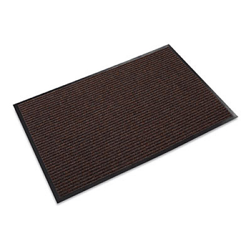 Crown Needle-Rib Wiper/Scraper Mat, Rectangular, Brown Ribbed Surface, 48" x 72" (NR0046BR)